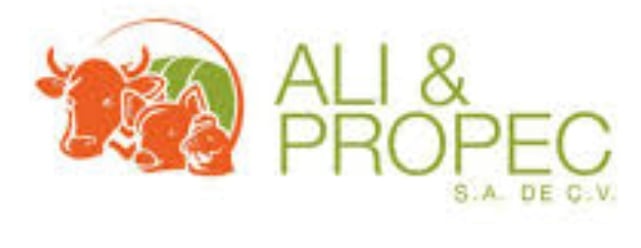 Ali & Propec logo featuring an orange bull and green text with company initials S.A. de C.V.