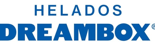 Helados Dreambox logo in blue with registered trademark symbol